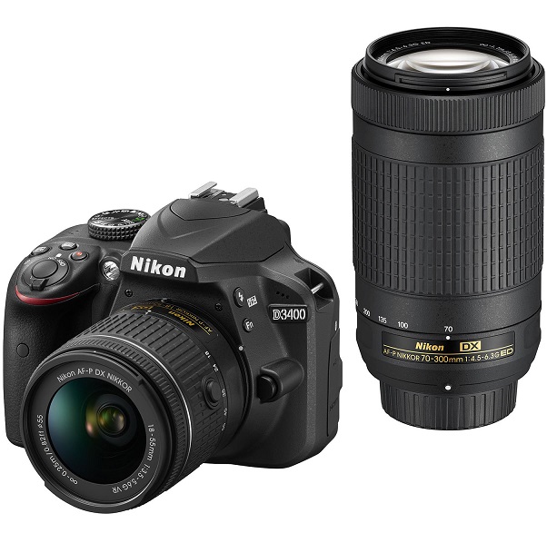 Фотоапарат DSLR Nikon D3400, 24.2MP Black, Body